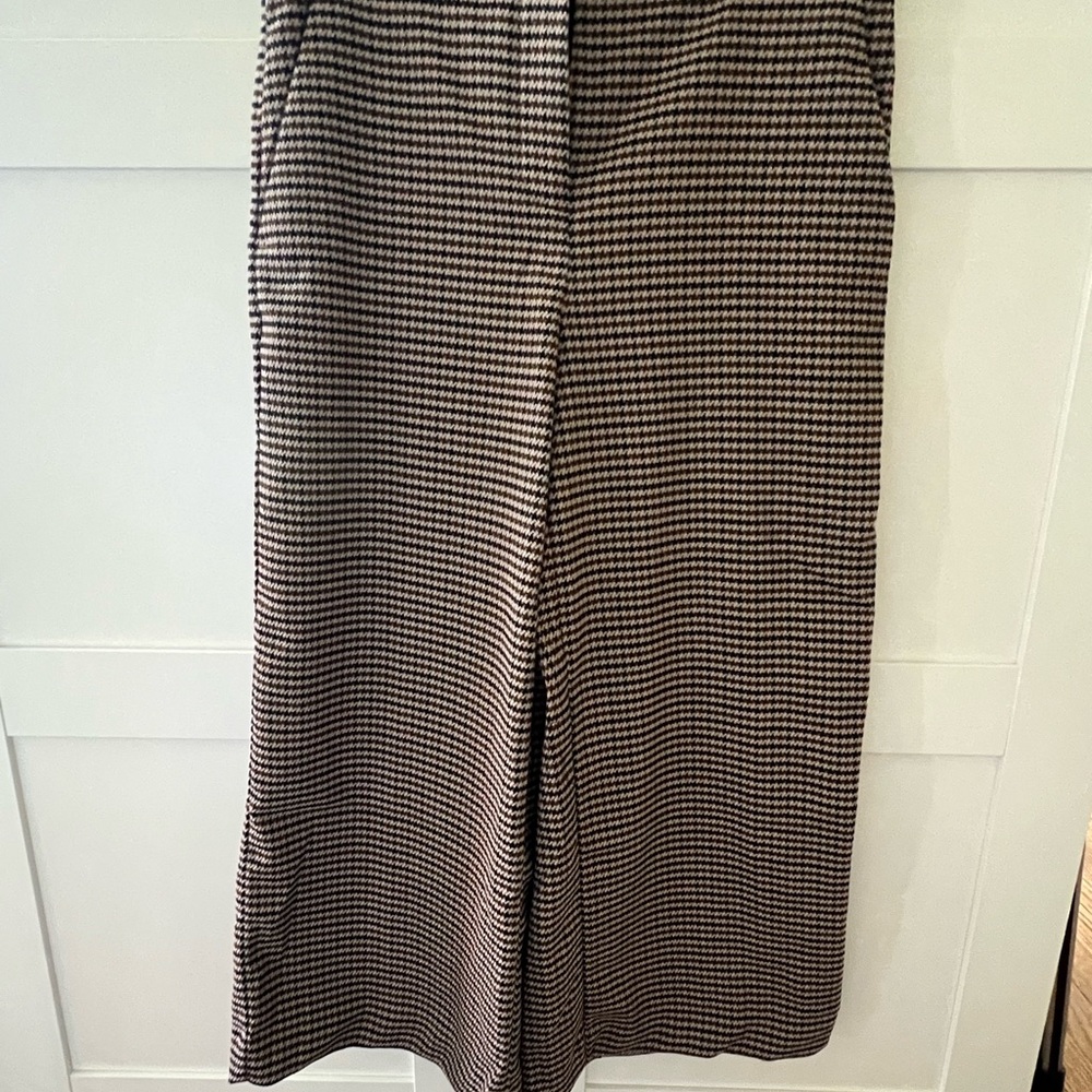 Mango Tweed wide leg trouser